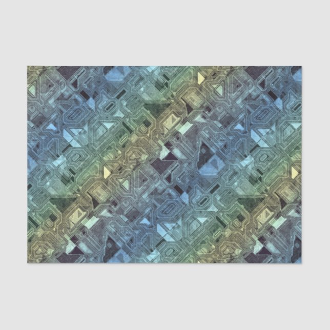 Papel De Seda Circuitos doces - limão de limão: (Frente )