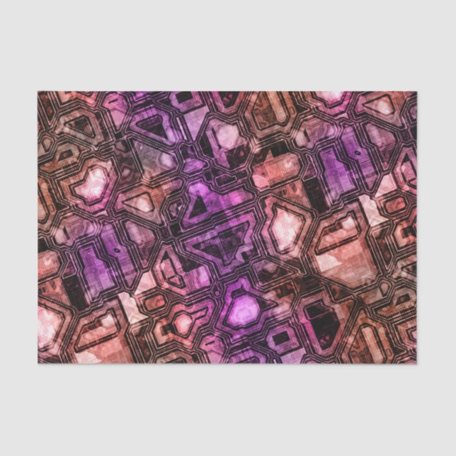 Papel De Seda Circuitos gemstone - astro flare : (Frente )