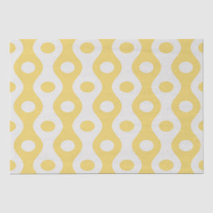 Papel De Seda Círculo Amarelo e Padrão de Olhos