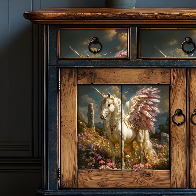 Papel De Seda Círculo da Pedra Pobre Pobre Pégaso Branco Mito (Criador carregado)