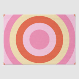 Papel De Seda Círculo de Anos setenta de Imagem Retroativa do Gr