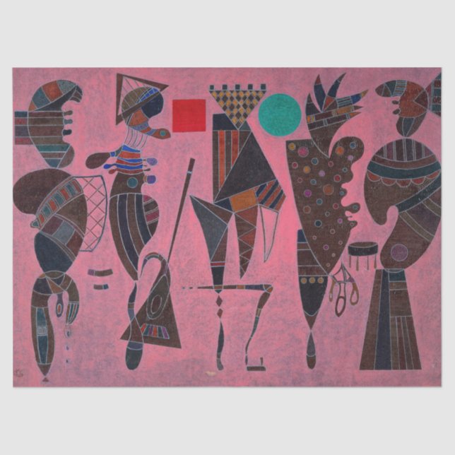 Papel De Seda Círculo e Quadrado por Wassily Kandinsky (Frente )