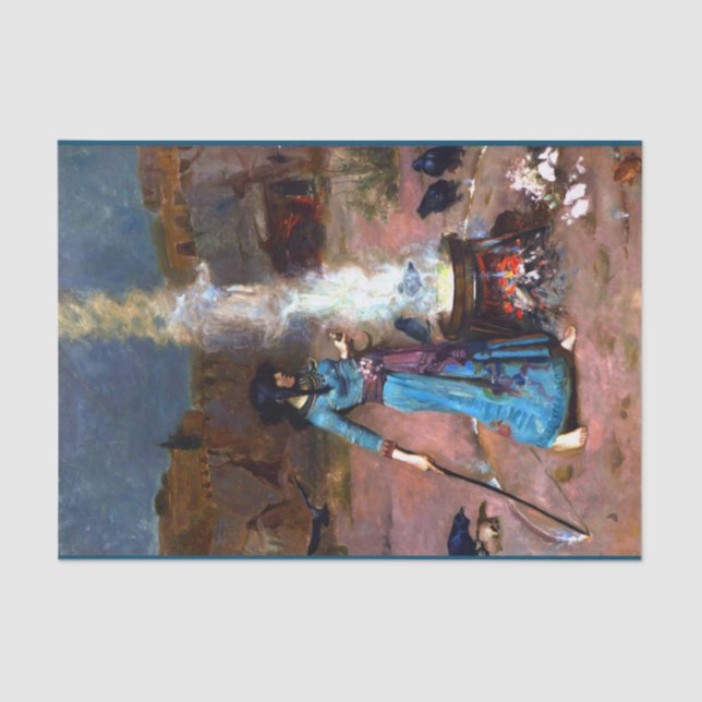 Papel De Seda Círculo Mágico John William WaterHouse (Frente )