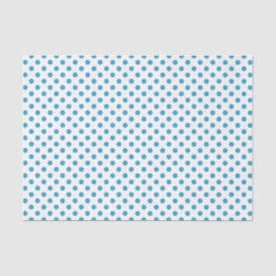 Papel De Seda Círculos Bolinhas Azuis de Peacock