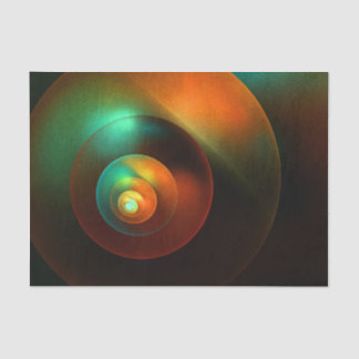 Papel De Seda Círculos Coloridos Padrão Moderno de Arte Abstrato