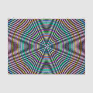 Papel De Seda Círculos coloridos/teste padrão dos anéis