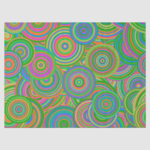 Papel De Seda Círculos de abstrato do modelo retrorreflector,Ver