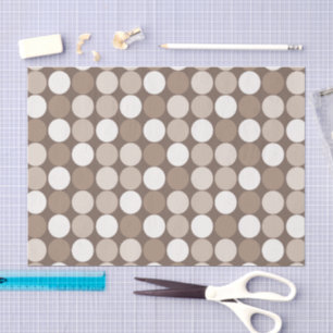 Papel De Seda Círculos Geométricos Terrosos Neutros e Quentes