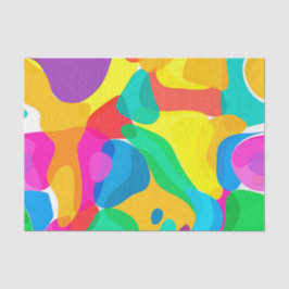 Papel De Seda Circus Colors Chaos Abstrato Art Patterno