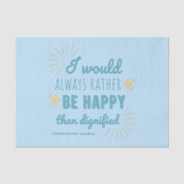 Papel De Seda Citação de Jane Eyre I - Edição Azul