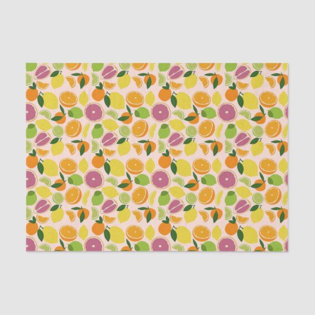 Papel De Seda Citrus Impressão (Frente )