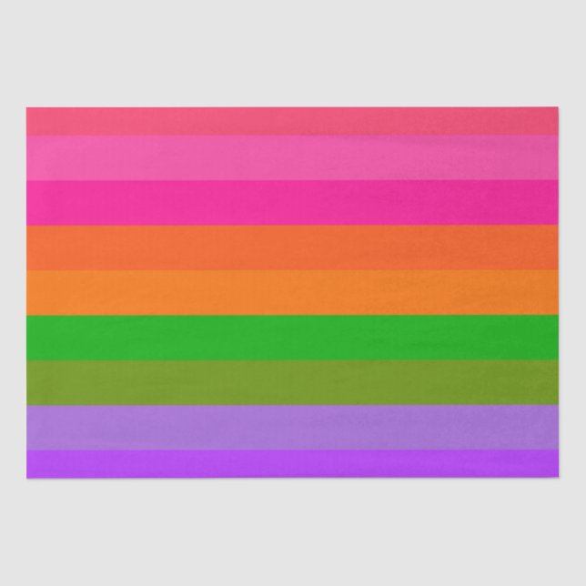 Papel De Seda Citrus Sherbet Stripes (Frente )