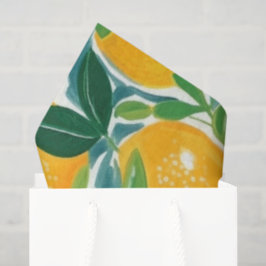 Papel De Seda Citrus Tree Artisan Lemons Laranjas Limões colorid