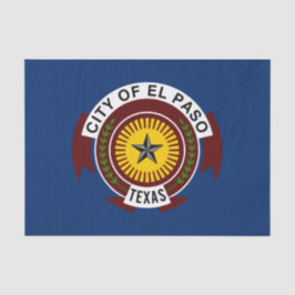 Papel De Seda City Flag de El Paso (Texas)