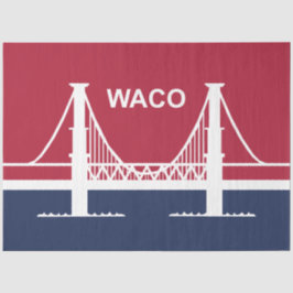 Papel De Seda City Flag of Waco (Texas, EUA)