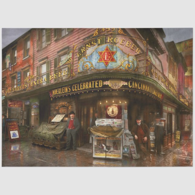 Papel De Seda City - NY - Ernest Roeber's Cafe 1908 (Frente )