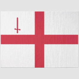 Papel De Seda City of London Flag (Inglaterra) (UK Capital City)