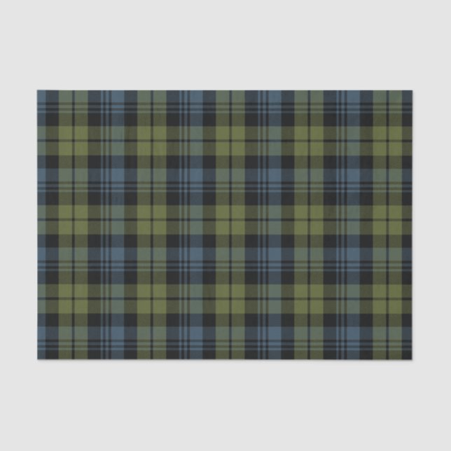 Papel De Seda Clã Campbell Tartan (Frente )