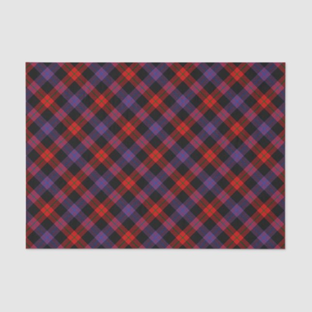 Papel De Seda Clan Brown Tartan (Frente )