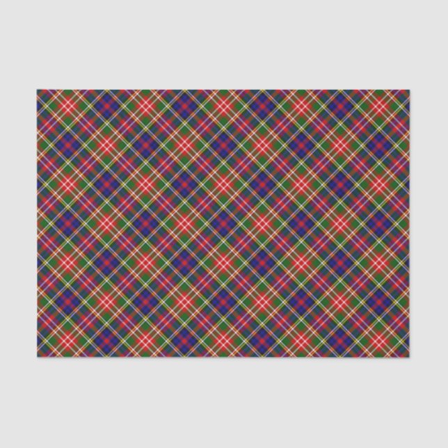 Papel De Seda Clan Christie Tartan (Frente )