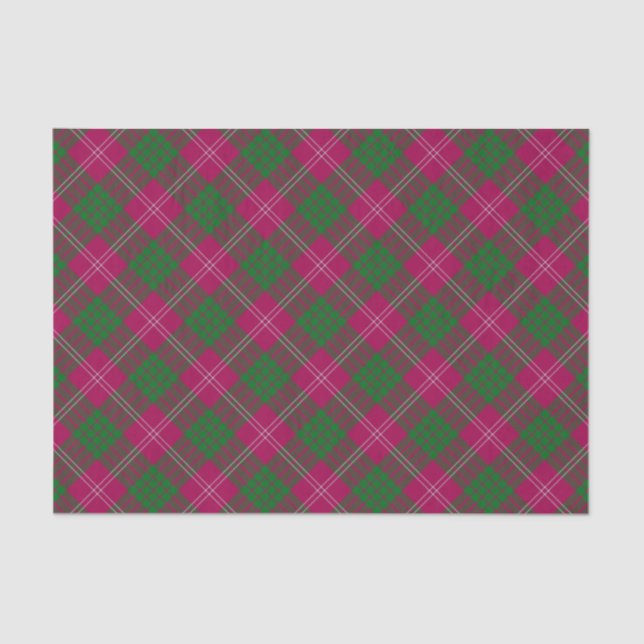 Papel De Seda Clan Crawford Tartan Tissue Paper (Frente )