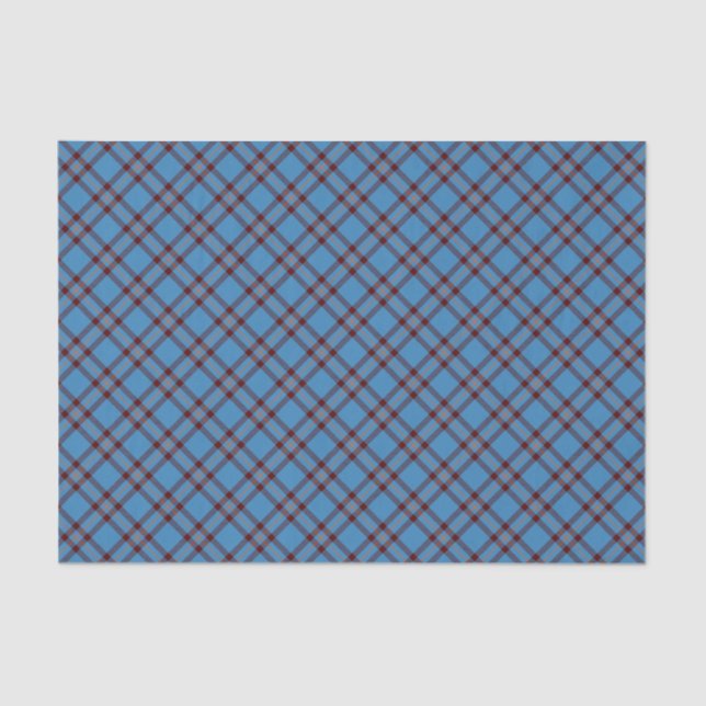 Papel De Seda Clan Elliot Antigo Tartan (Frente )