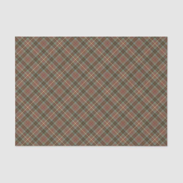 Papel De Seda Clan Fraser Hunting Weathered Tartan (Frente )