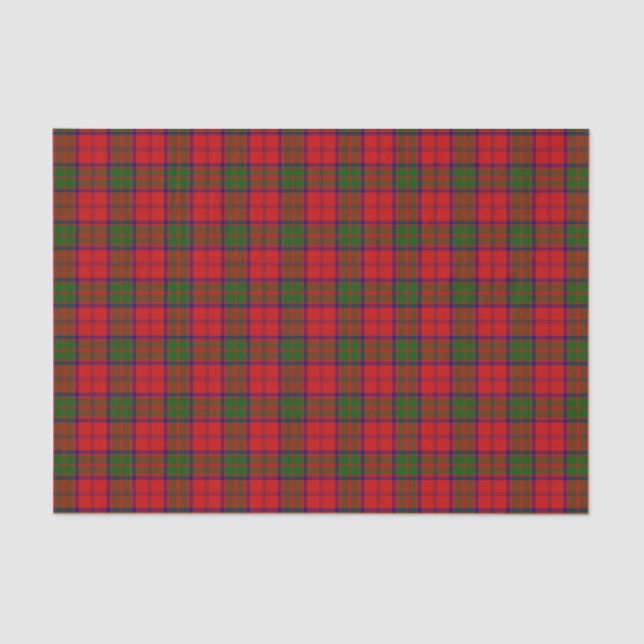 Papel De Seda Clan Grant Tartan Xadrez (Frente )