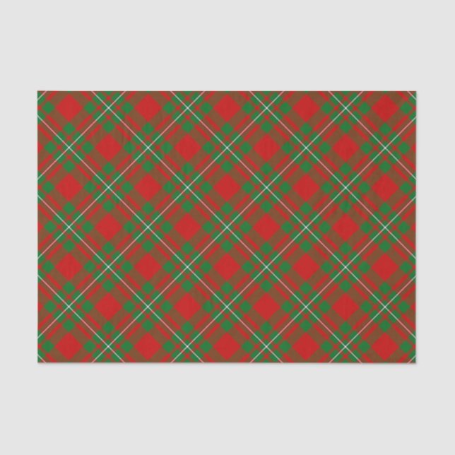 Papel De Seda Clan Gregor Tartan Tissue Paper (Frente )