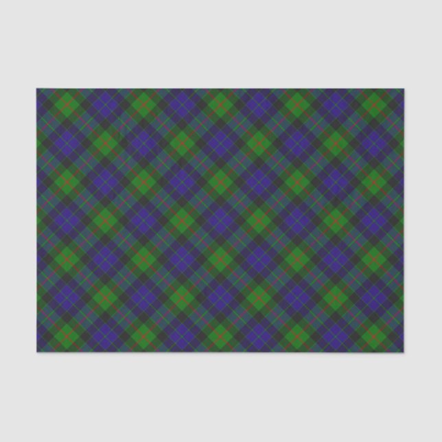 Papel De Seda Clan Gunn Tartan Tissue Paper (Frente )