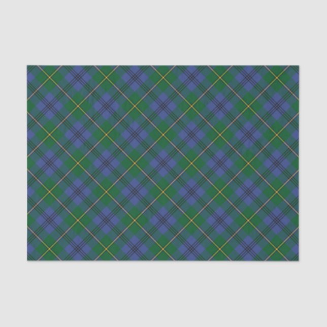Papel De Seda Clan Johnston Tartan Tissue Paper (Frente )