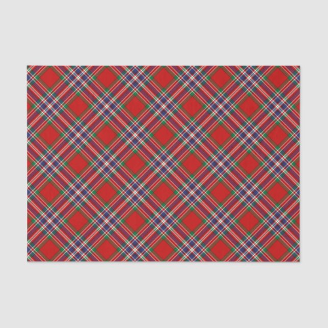 Papel De Seda Clan MacFarlane Red Tartan (Frente )