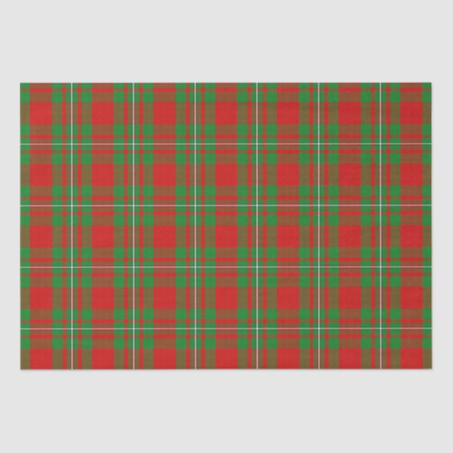 Papel De Seda Clan MacGregor Tartan (Frente )