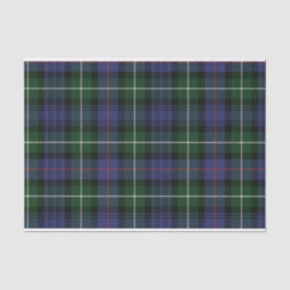 Papel De Seda Clan Mackenzie Tartan Russo Verde xadrez
