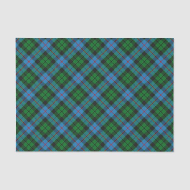 Papel De Seda Clan Morrison caçando Tartan Tissue Paper (Frente )