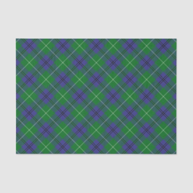 Papel De Seda Clan Oliphant Tartan Tissue Paper (Frente )