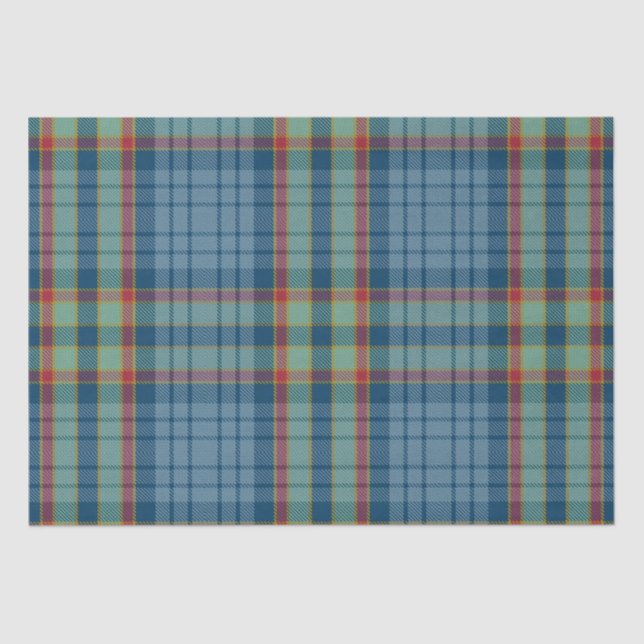 Papel De Seda Clan Ralston Tartan (Frente )