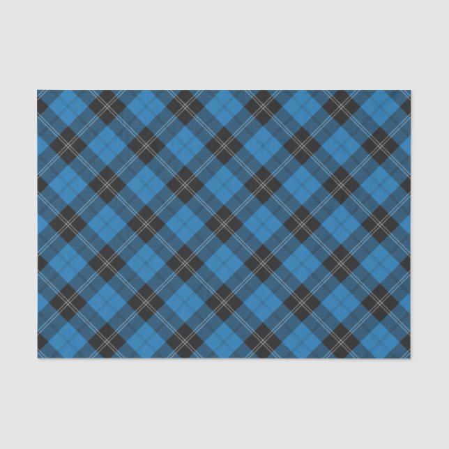 Papel De Seda Clan Ramsay Blue Hunting Tartan (Frente )