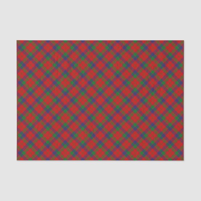Papel De Seda Clan Robertson Tartan (Frente )