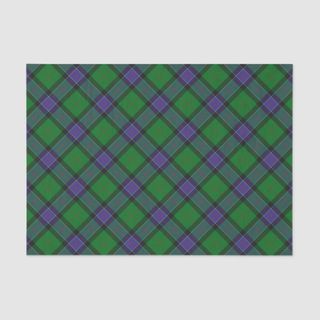 Papel De Seda Clan Sinclair caçando Tartan (Frente )