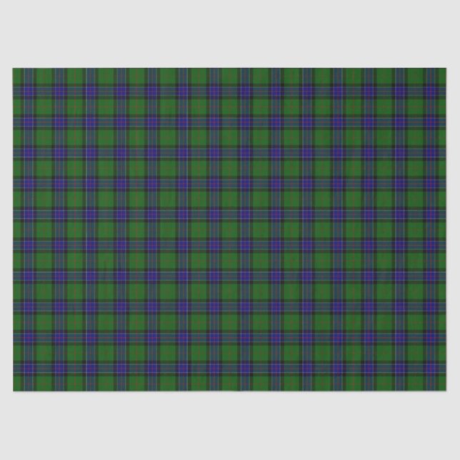 Papel De Seda Clan Sinclair Tartan Xadrez (Frente )
