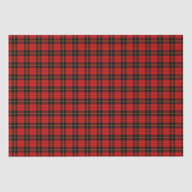 Papel De Seda Clan Wallace Tartan (Frente )
