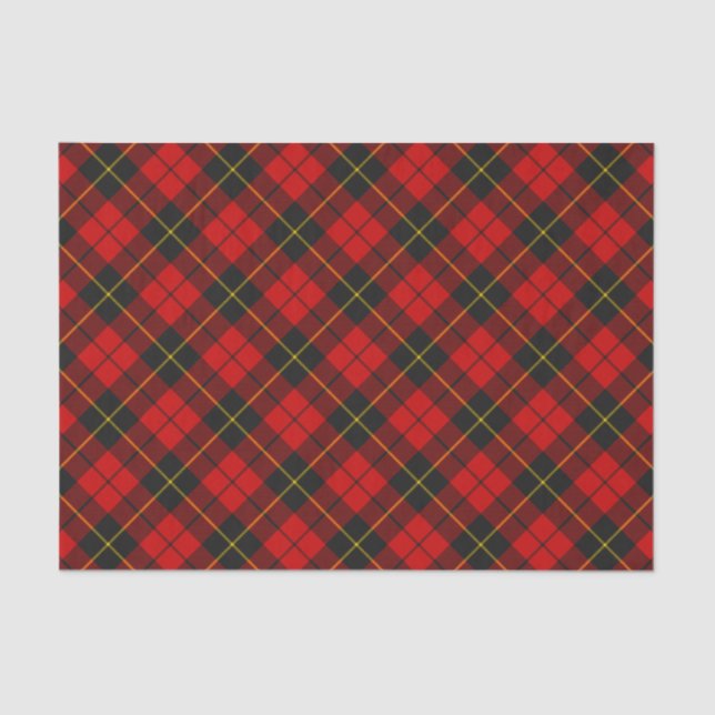 Papel De Seda Clan Wallace Tartan Tissue Paper (Frente )