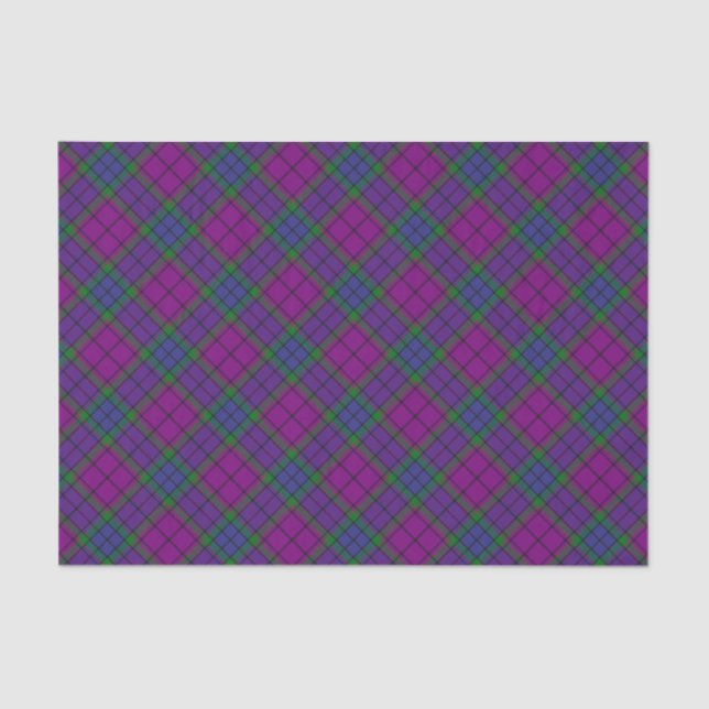 Papel De Seda Clan Wardlaw Tartan (Frente )