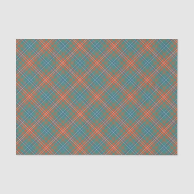 Papel De Seda Clan Wilson Antigo Tartan (Frente )