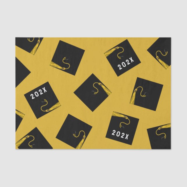 Papel De Seda Classe de Formatação Dourada de 2025 (Frente )