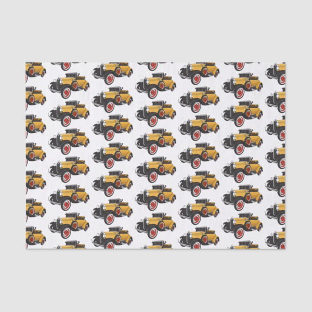 Papel De Seda Classic yellow car 1931 (Frente )