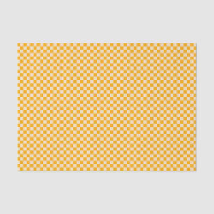 Papel De Seda Clássico e animado, amarelo e creme verificados