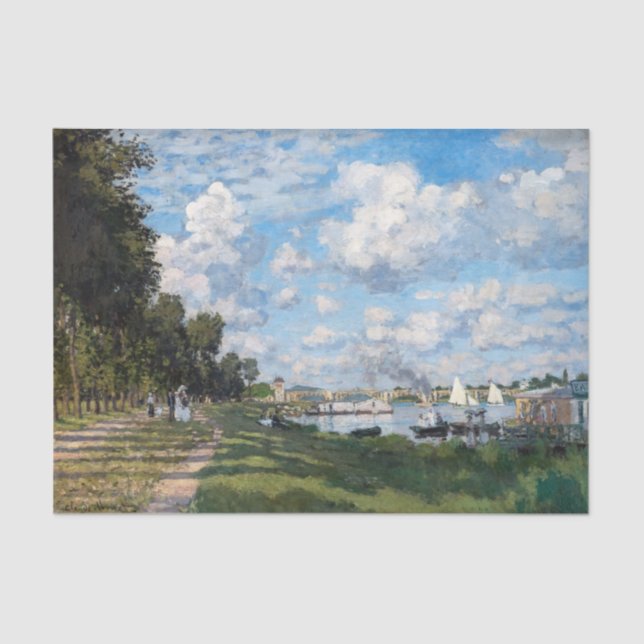 Papel De Seda Claude Monet - A Bacia do Argenteuil (Frente )
