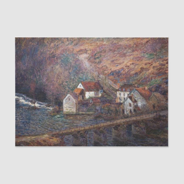Papel De Seda Claude Monet - A Ponte em Vervy (Frente )